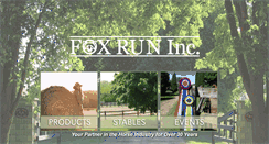 Desktop Screenshot of foxrunhorseproducts.com