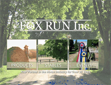 Tablet Screenshot of foxrunhorseproducts.com